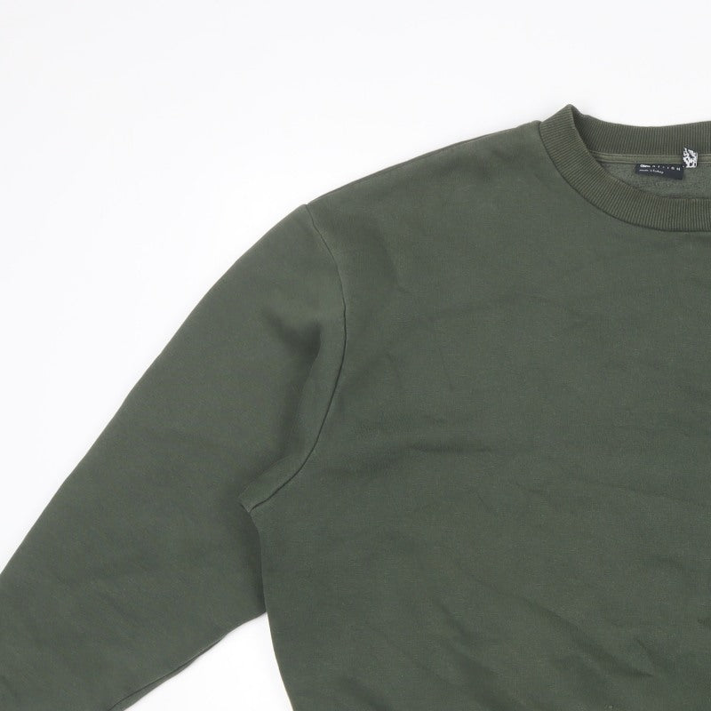 ASOS Design Men’s Green S Relaxed Crew Neck Pullover Sweatshirt