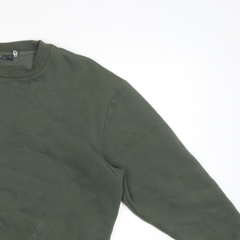 ASOS Design Men’s Green S Relaxed Crew Neck Pullover Sweatshirt