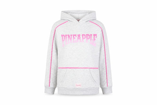 Pineapple Girls Grey Pink Logo Pullover Hoodie 11-12 Years