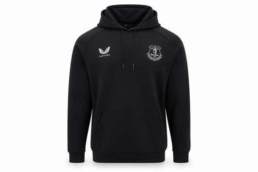 Castore Men’s Black M Everton FC Pullover Hoodie Logo Football