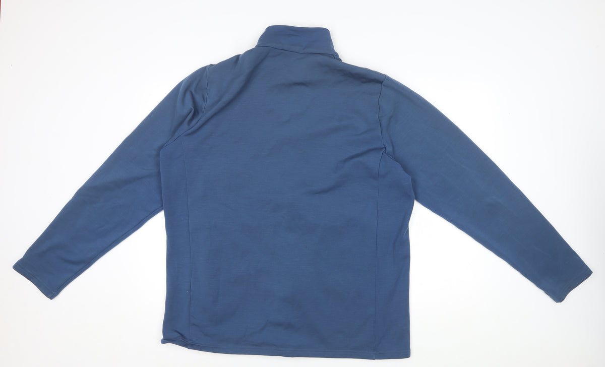 Rohan Men’s Blue XL Merino Wool Blend Softshell Full Zip Jacket