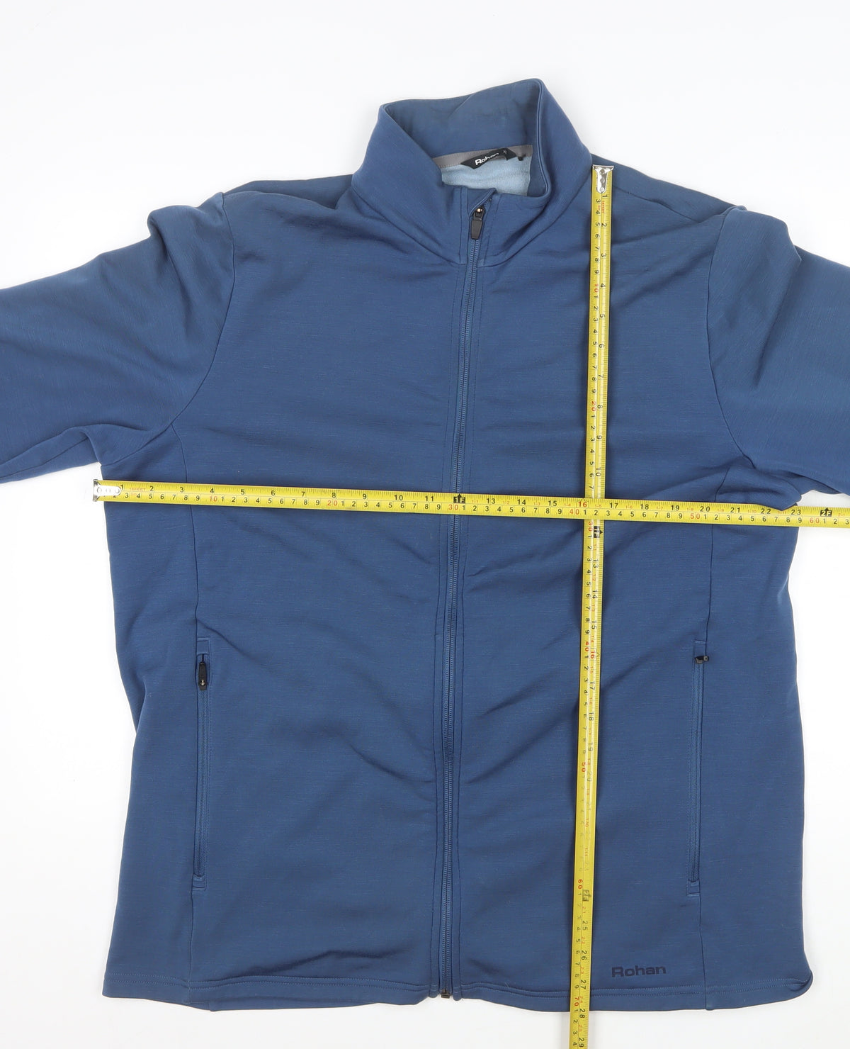 Rohan Men’s Blue XL Merino Wool Blend Softshell Full Zip Jacket