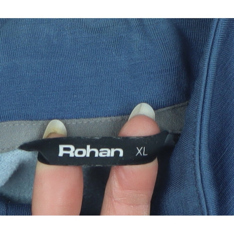Rohan Men’s Blue XL Merino Wool Blend Softshell Full Zip Jacket