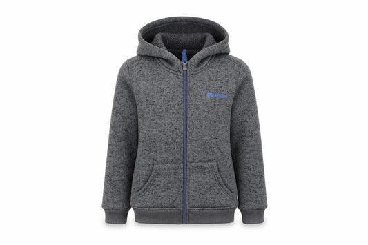 Mountain Warehouse Boys Grey Full Zip Fleece Hoodie 7-8 Years Hooded