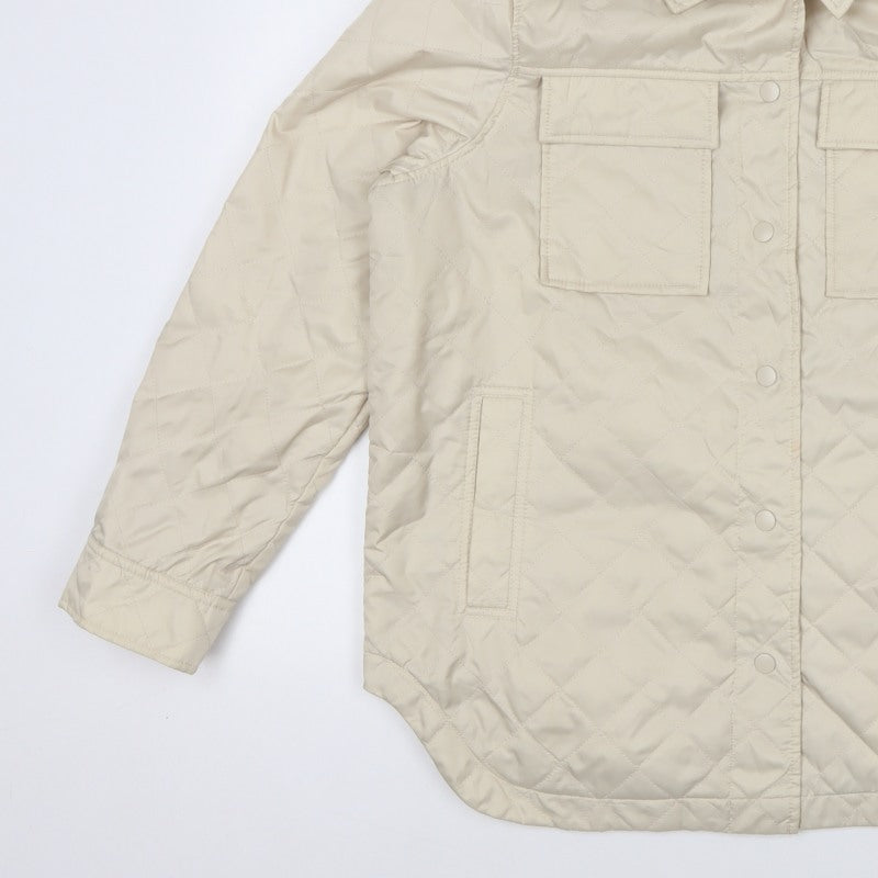 John Lewis ANYDAY Women’s Ivory M Quilted Padded Jacket