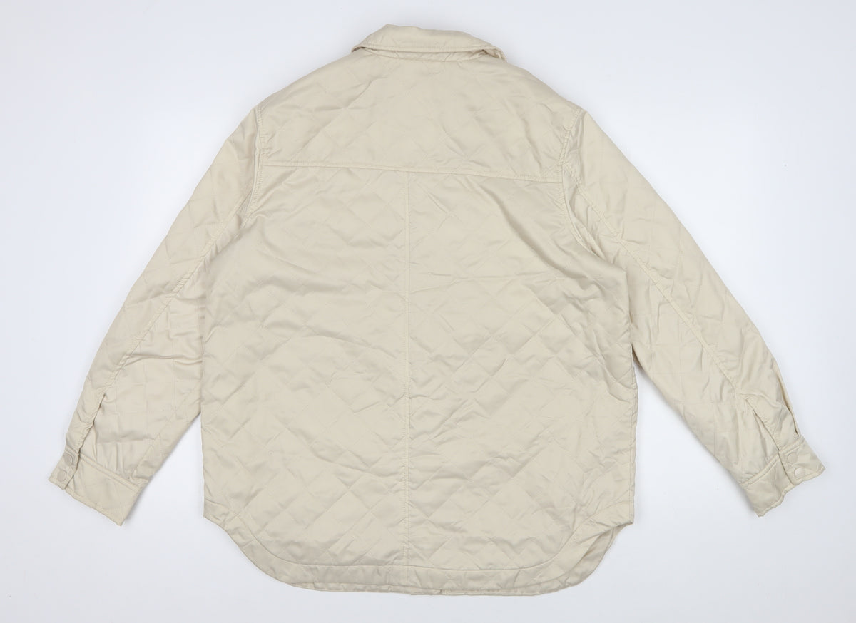 John Lewis ANYDAY Women’s Ivory M Quilted Padded Jacket