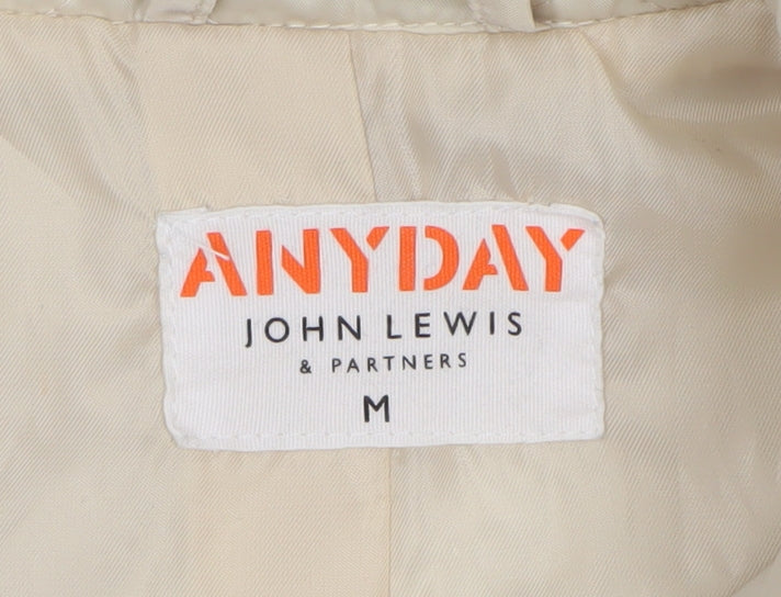 John Lewis ANYDAY Women’s Ivory M Quilted Padded Jacket