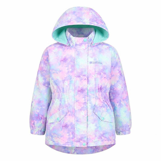 Mountain Warehouse Girls Multicoloured 5-6 Years Waterproof Hooded Rain Jacket