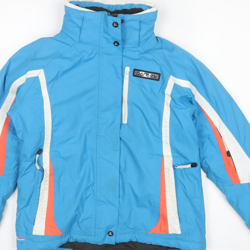 Dare2b Unisex Kids Blue 9-10 Years Colourblock Ski Jacket Padded
