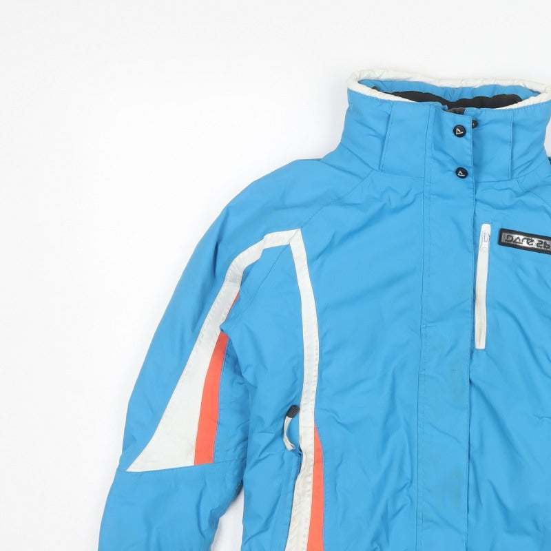 Dare2b Unisex Kids Blue 9-10 Years Colourblock Ski Jacket Padded