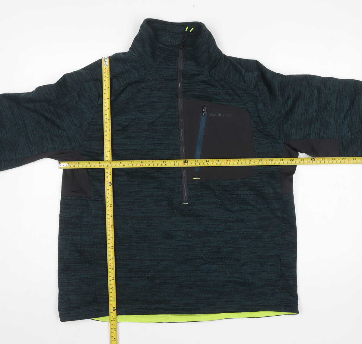 Craghoppers Men’s Blue L Half Zip Fleece Pullover Outdoor Sweatshirt