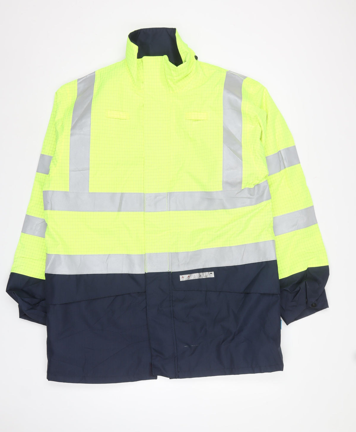 Sioen Men Green L Hi Vis Reflective Workwear Rain Jacket