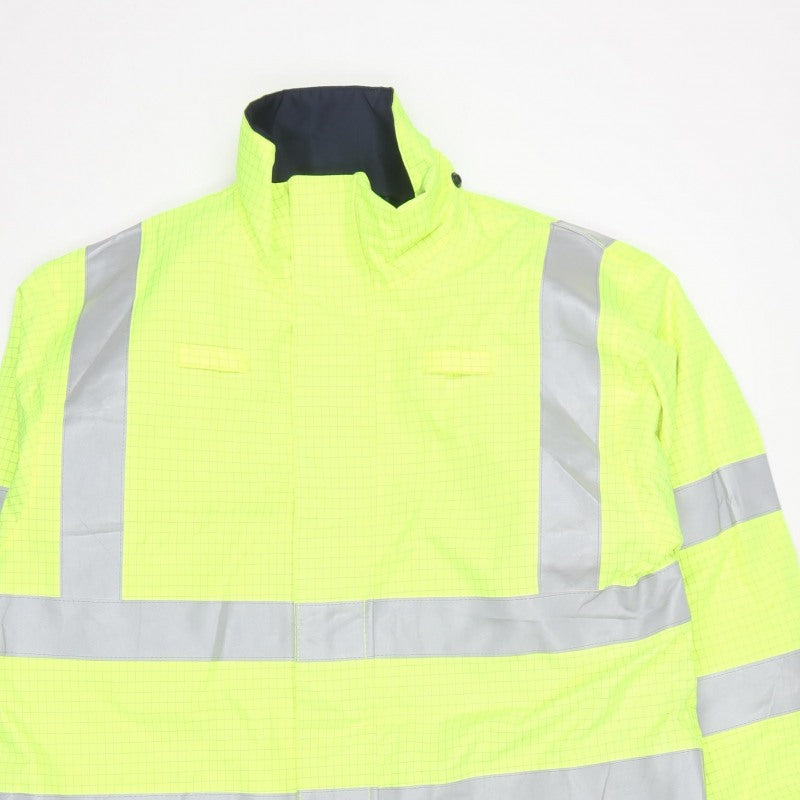 Sioen Men Green L Hi Vis Reflective Workwear Rain Jacket