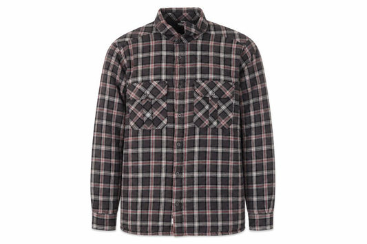 Trespass Men Grey XL Plaid Fleece Lined Basic Jacket