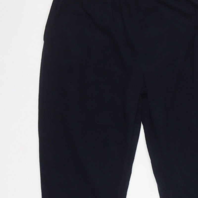 Cotton Traders Men's Navy 2XL Polyester Sweatpants Straight Leg