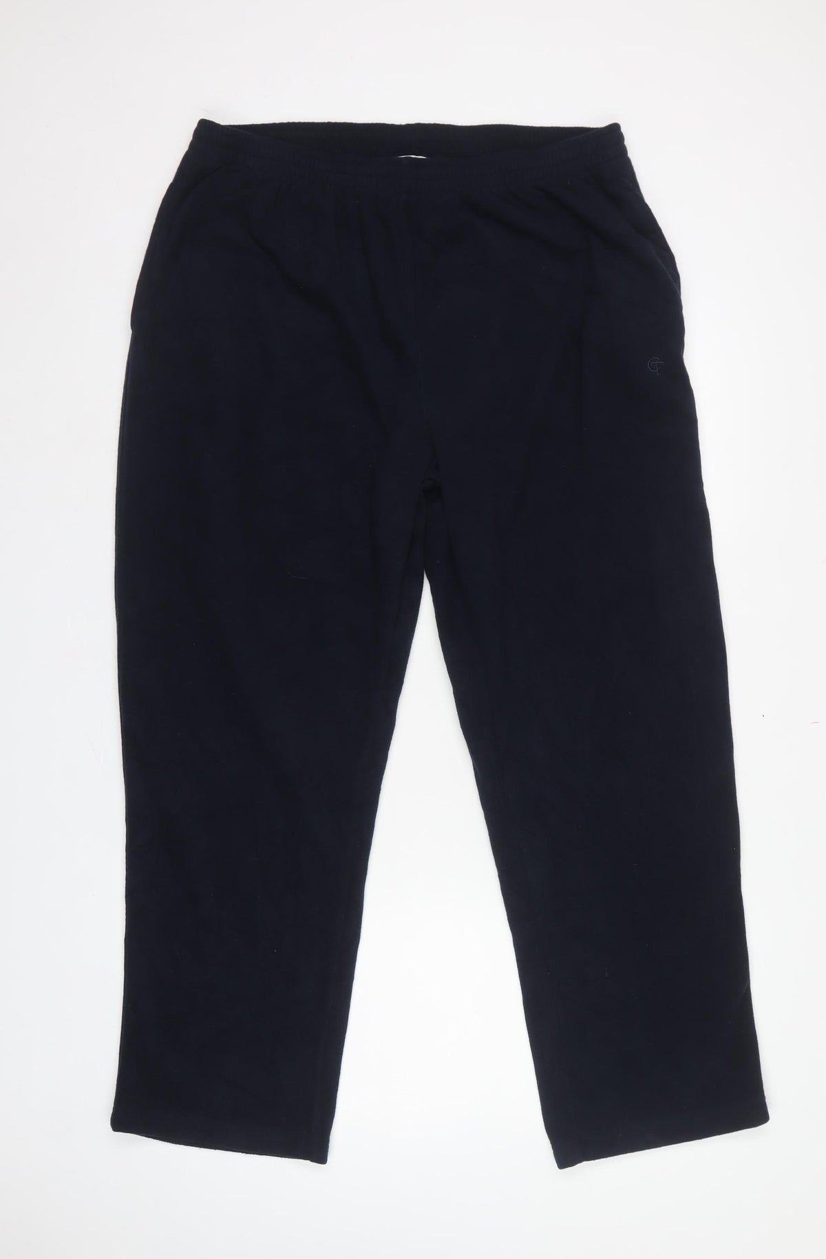 Cotton Traders Men's Navy 2XL Polyester Sweatpants Straight Leg