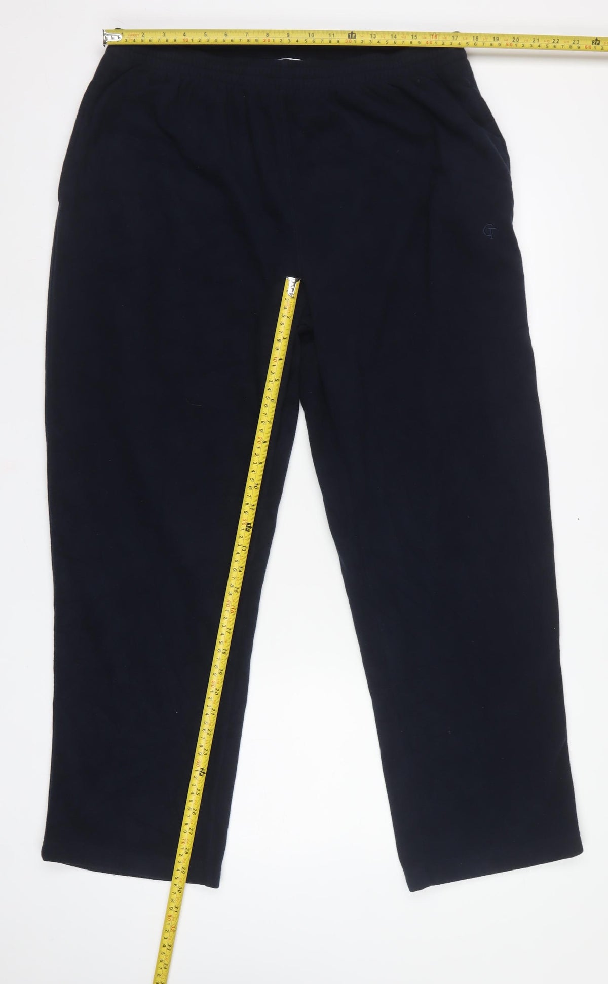 Cotton Traders Men's Navy 2XL Polyester Sweatpants Straight Leg
