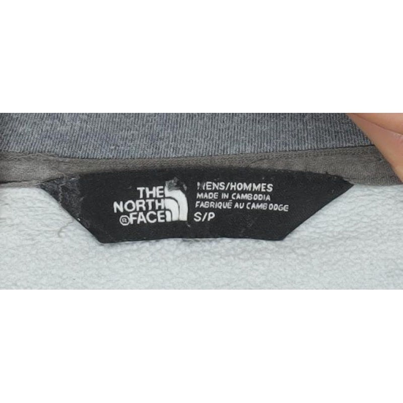 The North Face Men’s Grey S Fleece Pullover Sweatshirt Zip Pocket