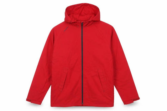 Tribord Men's Red M Hooded Waterproof Rain Jacket Sailing