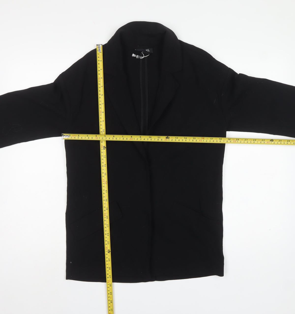 Monki Women’s Black XXS Single-Breasted Long Blazer Jacket