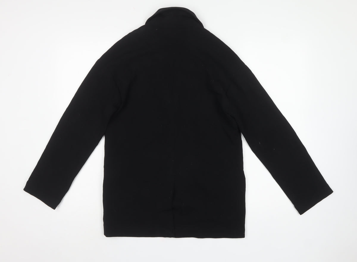 Monki Women’s Black XXS Single-Breasted Long Blazer Jacket