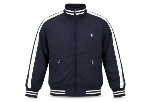 Polo Ralph Lauren Men’s Blue L Varsity Jacket Full Zip Logo