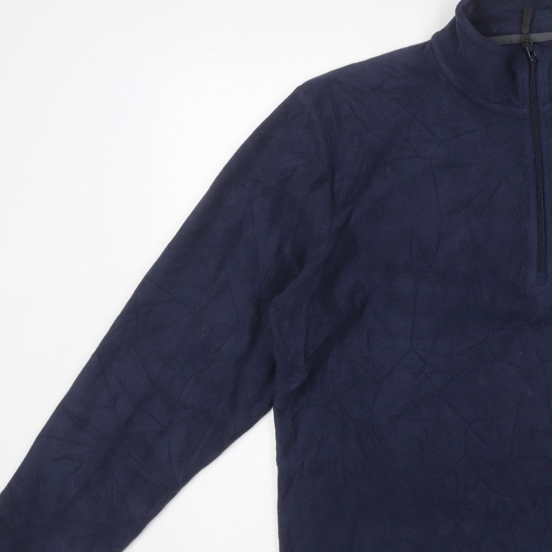 Peter Storm Men’s Blue XL 1/4 Zip Fleece Pullover Sweatshirt
