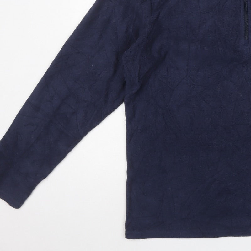 Peter Storm Men’s Blue XL 1/4 Zip Fleece Pullover Sweatshirt