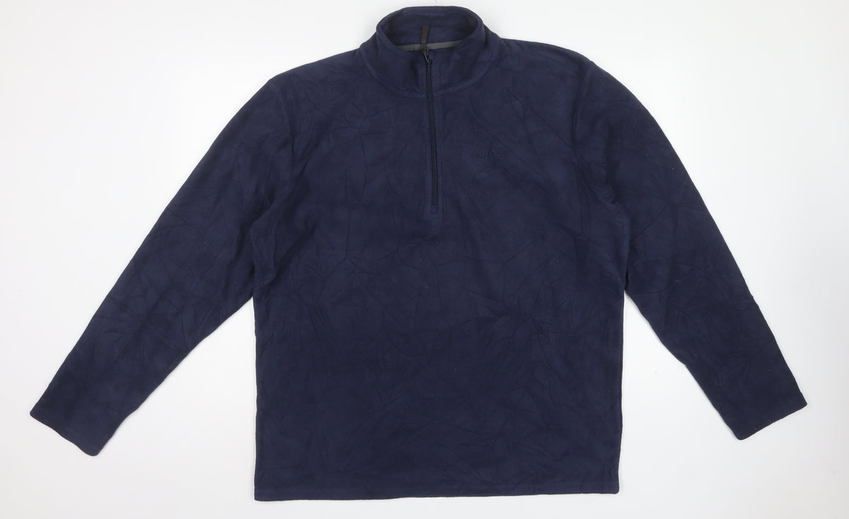 Peter Storm Men’s Blue XL 1/4 Zip Fleece Pullover Sweatshirt