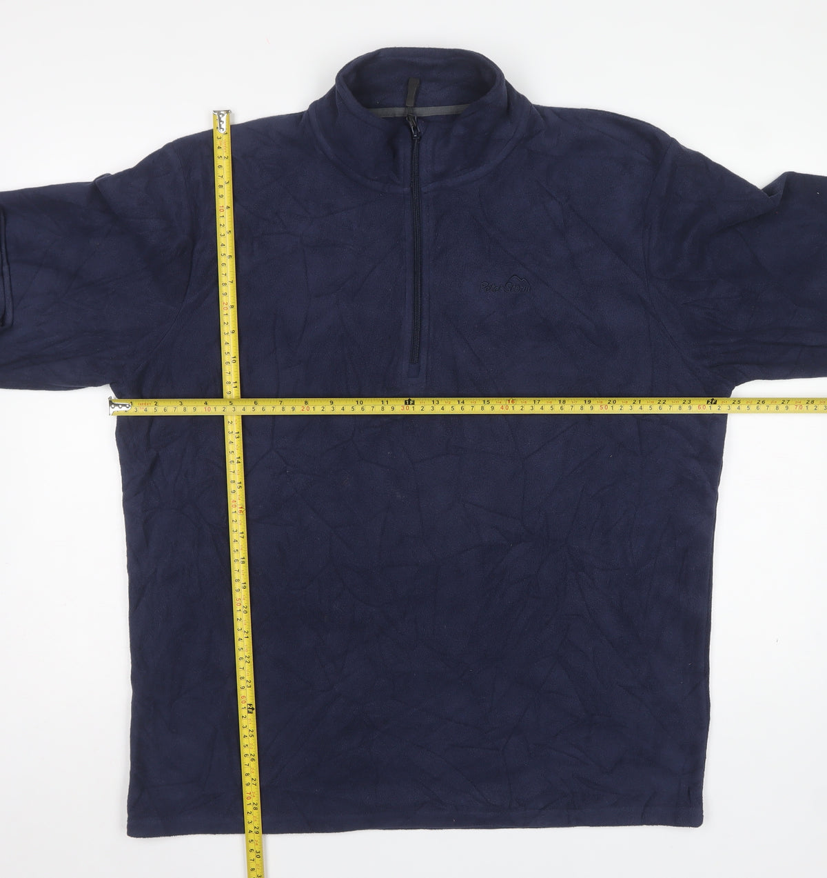 Peter Storm Men’s Blue XL 1/4 Zip Fleece Pullover Sweatshirt