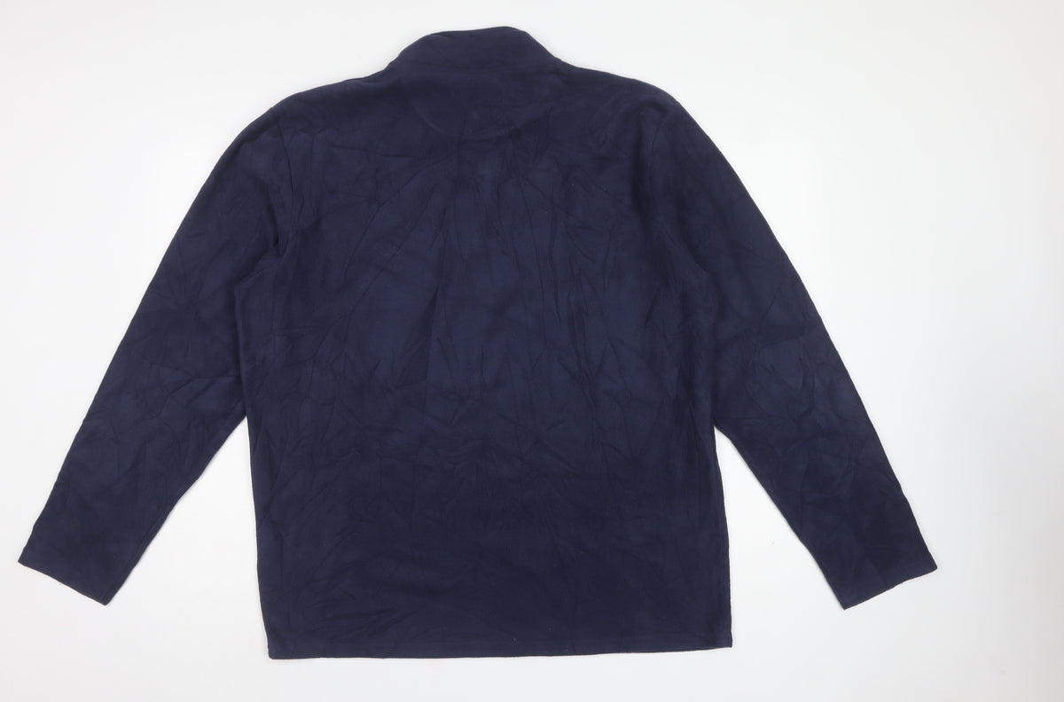 Peter Storm Men’s Blue XL 1/4 Zip Fleece Pullover Sweatshirt
