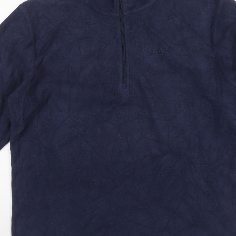 Peter Storm Men’s Blue XL 1/4 Zip Fleece Pullover Sweatshirt