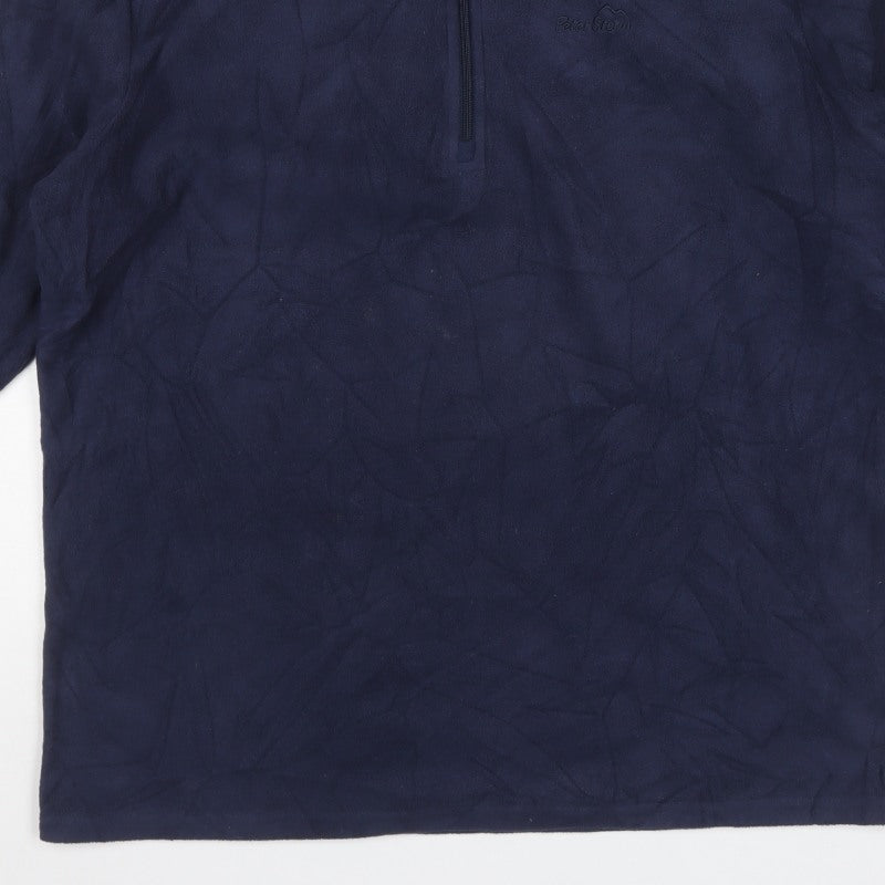 Peter Storm Men’s Blue XL 1/4 Zip Fleece Pullover Sweatshirt
