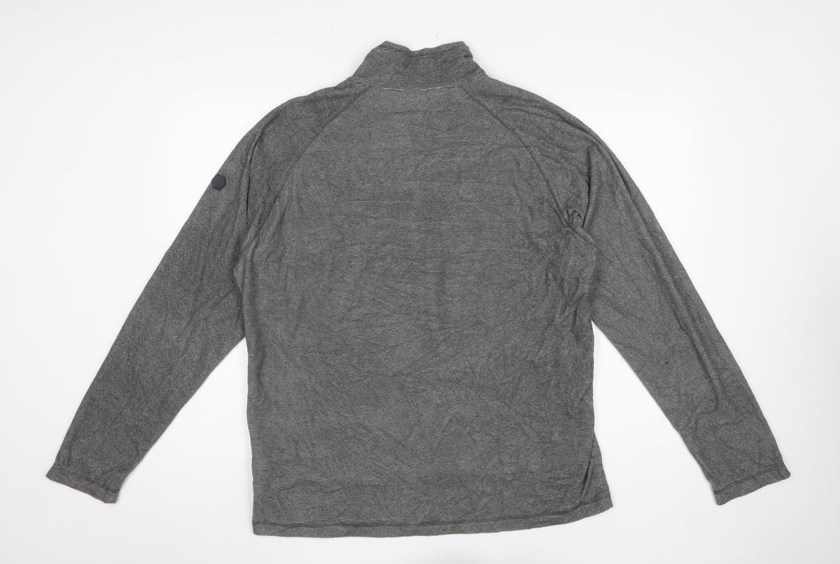 Regatta Men’s Grey XL 1/4 Zip Fleece Pullover Sweatshirt Outdoor