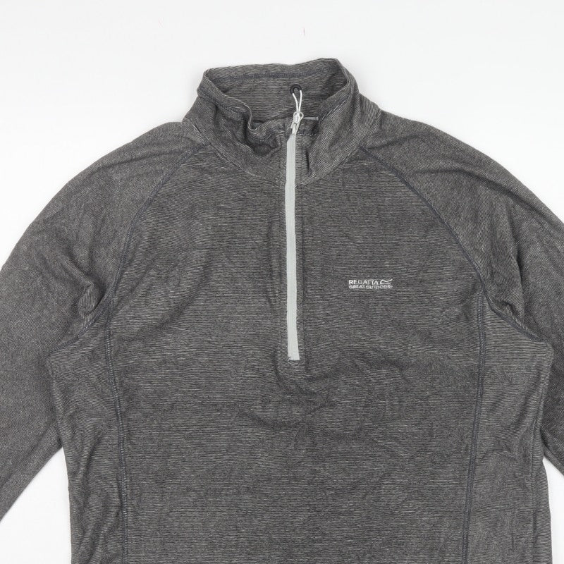 Regatta Men’s Grey XL 1/4 Zip Fleece Pullover Sweatshirt Outdoor