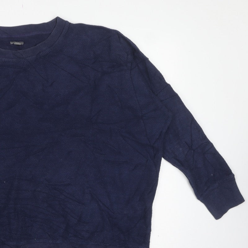Aerie Women Blue M Pullover Crew Neck Long Sleeve Sweatshirt
