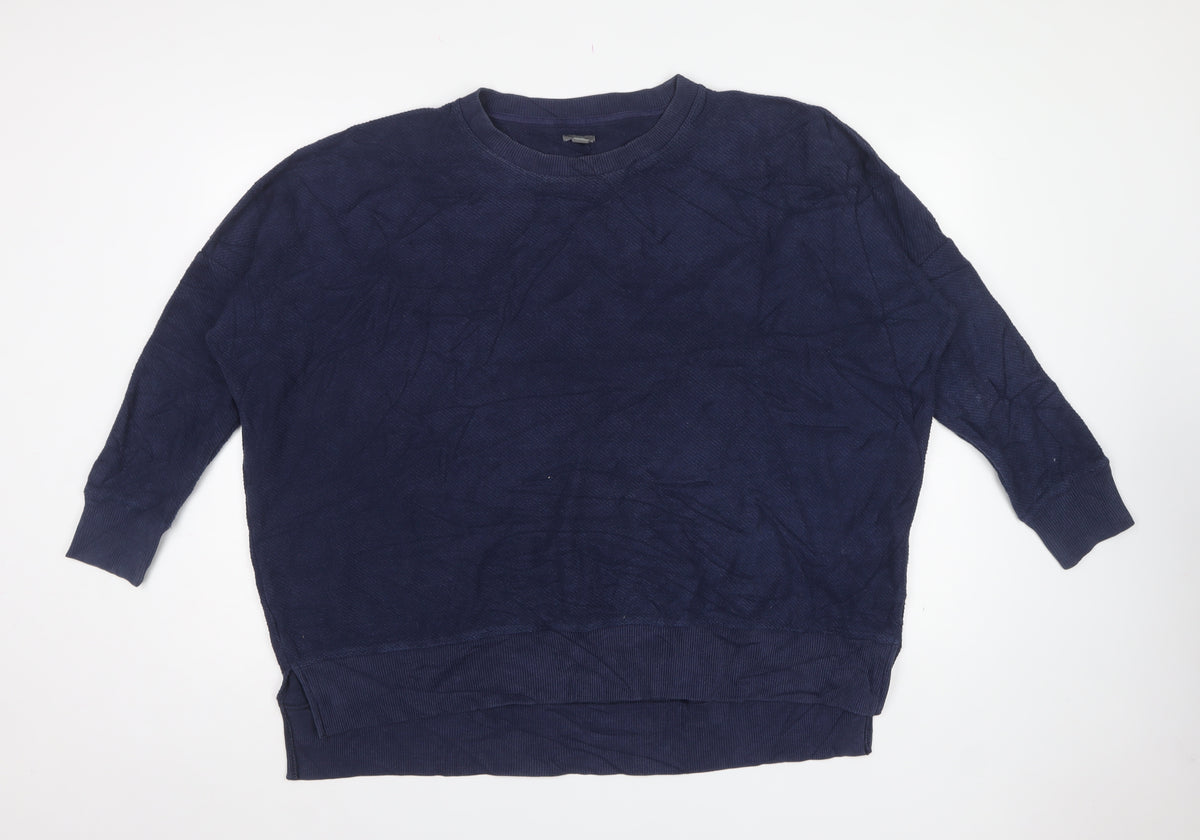 Aerie Women Blue M Pullover Crew Neck Long Sleeve Sweatshirt