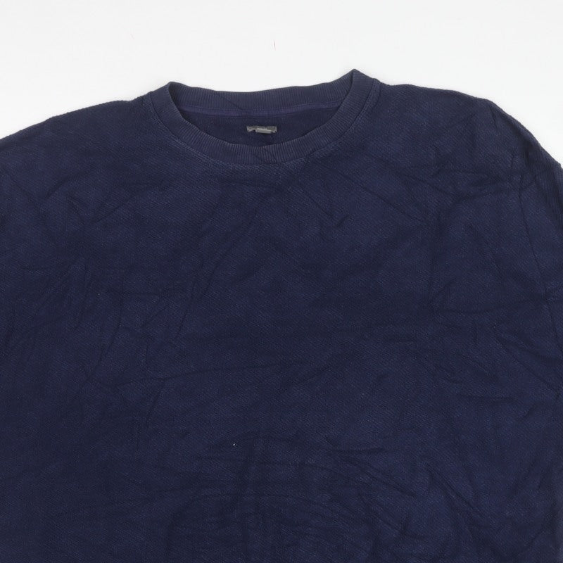 Aerie Women Blue M Pullover Crew Neck Long Sleeve Sweatshirt