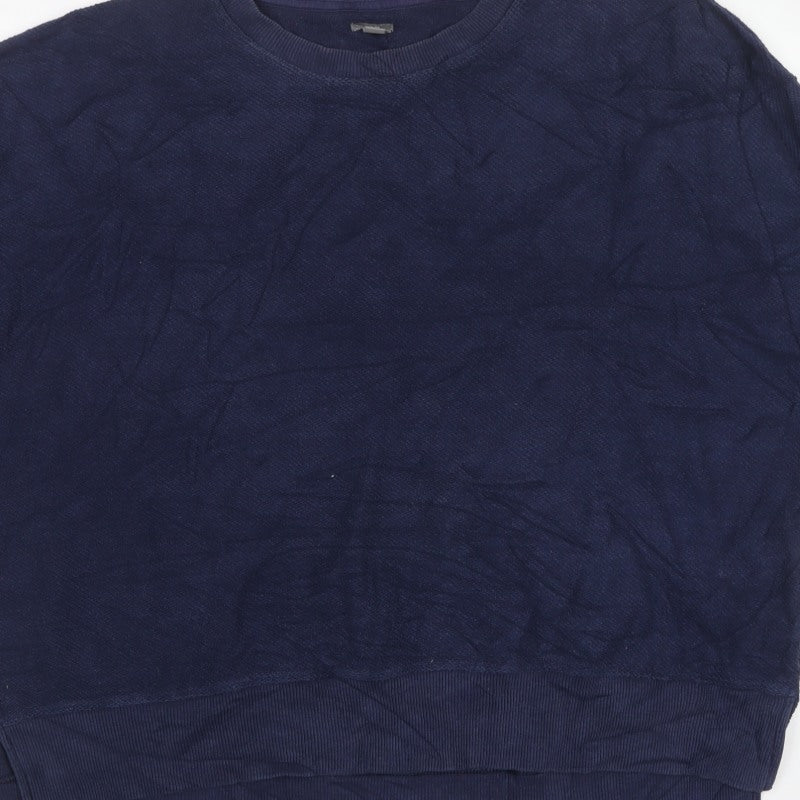 Aerie Women Blue M Pullover Crew Neck Long Sleeve Sweatshirt