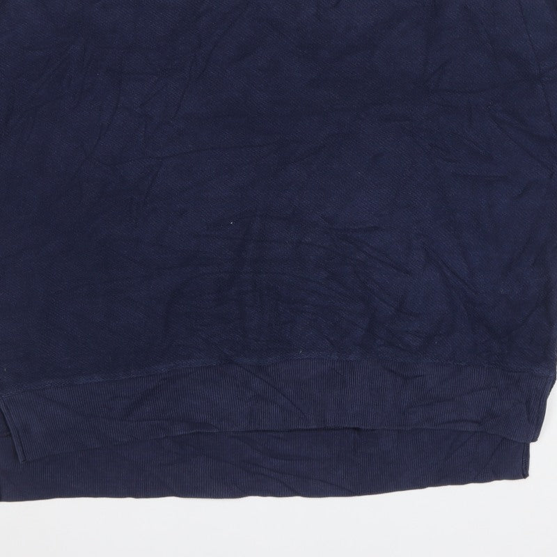 Aerie Women Blue M Pullover Crew Neck Long Sleeve Sweatshirt