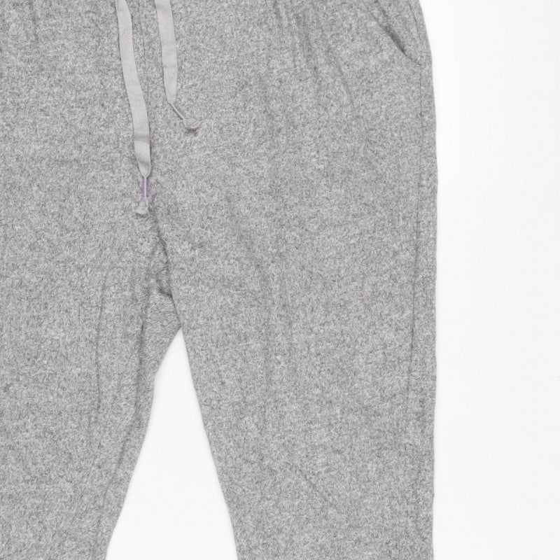 White Stuff Women’s Grey Jogger Trousers UK 18 Drawstring Cuffed