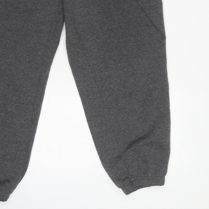 Slazenger Men’s Grey XL Fleece Sweatpants Joggers Logo Piped