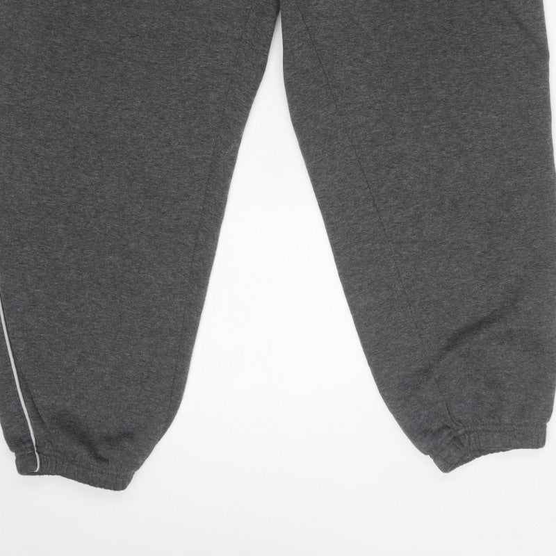 Slazenger Men’s Grey XL Fleece Sweatpants Joggers Logo Piped
