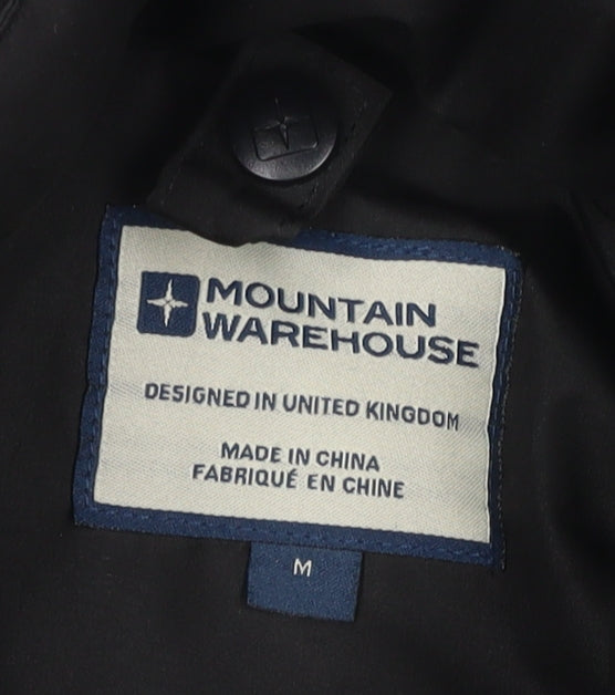 Mountain Warehouse Men’s Black M Hooded Waterproof Rain Jacket
