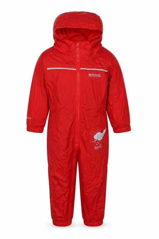 Regatta Unisex Baby Red 18-24 Months Hooded Waterproof Snowsuit