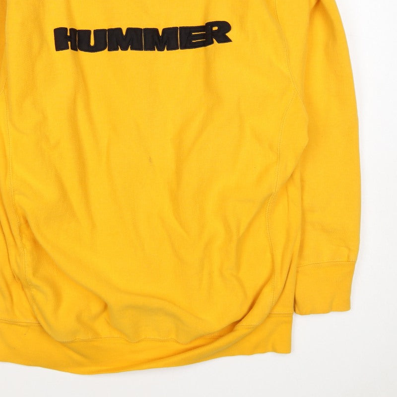 Steve & Barry's Men's Yellow L Hummer Logo Crew Neck Pullover Sweatshirt