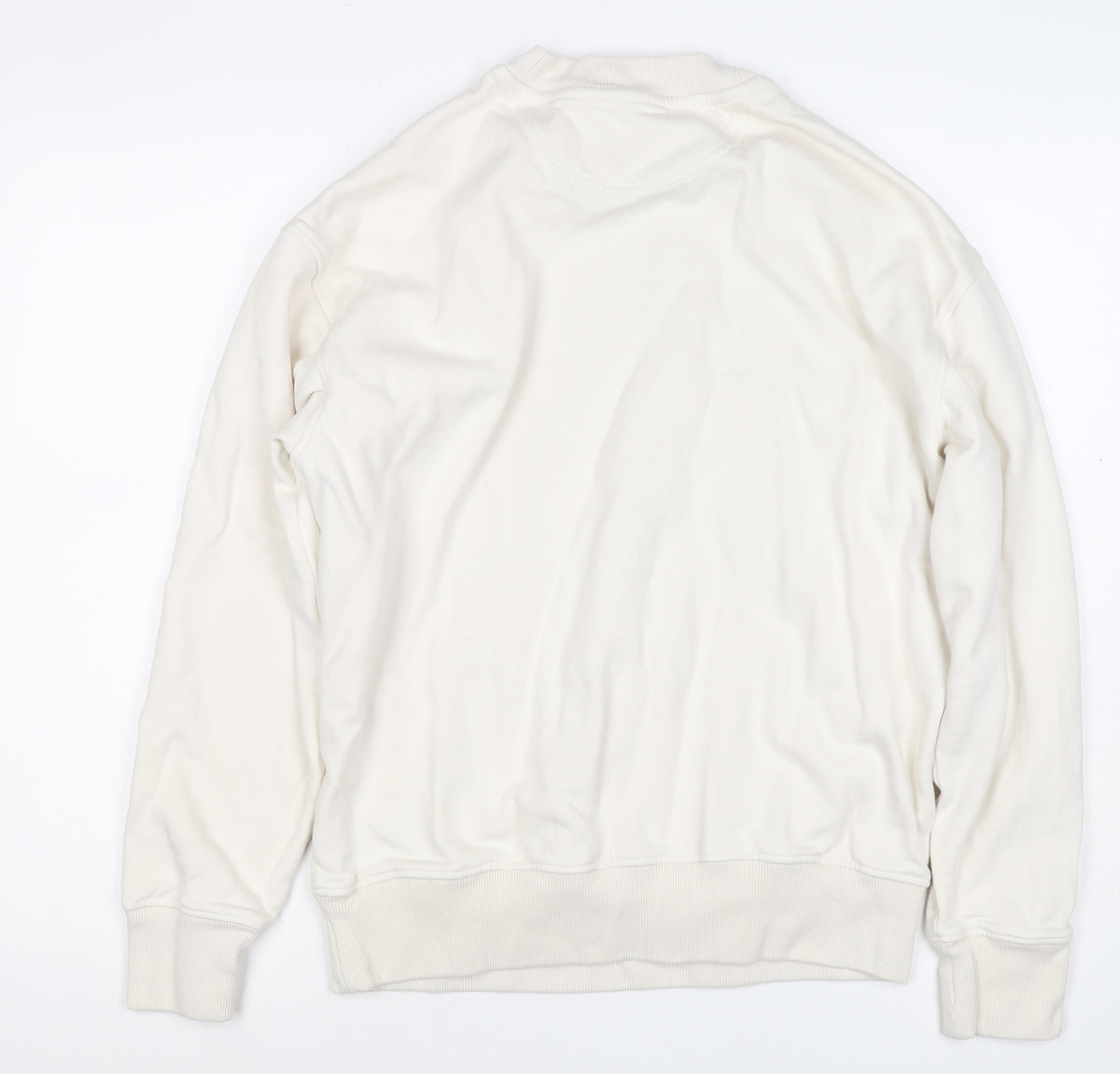 M&S Women Ivory S Oversized Oasis Definitely Maybe Graphic Sweatshirt