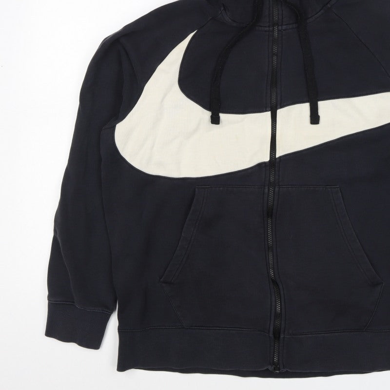 Nike Unisex Adults Black XL Full Zip Hooded Sweatshirt