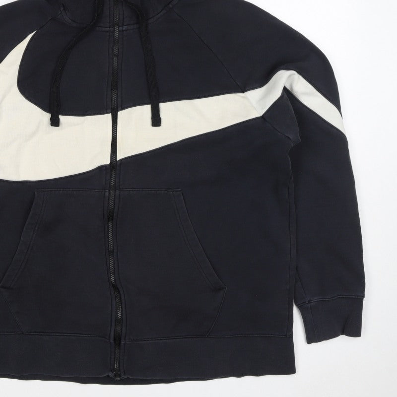 Nike Unisex Adults Black XL Full Zip Hooded Sweatshirt