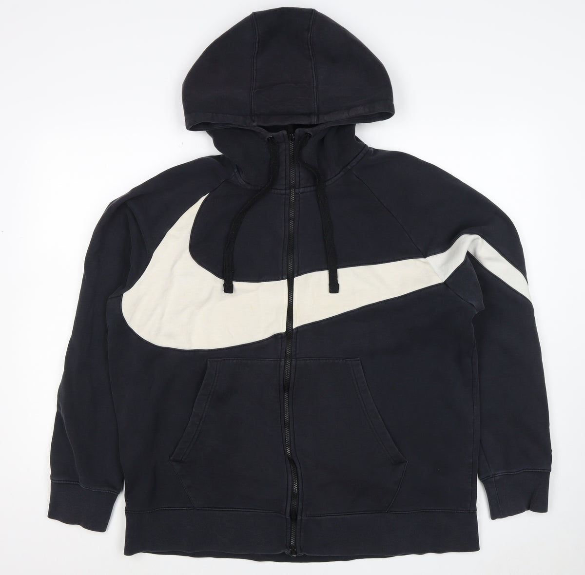 Nike Unisex Adults Black XL Full Zip Hooded Sweatshirt